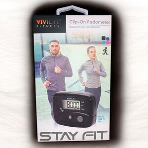 NEW IN BOX VIVILIFE Fitness Clip-On Pedometer